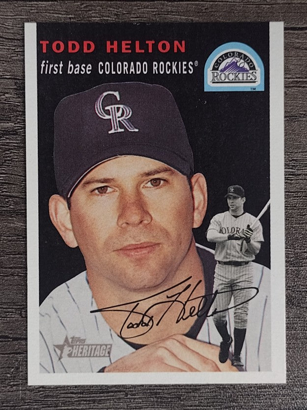 2003 Topps Heritage #20B Todd Helton Black SP