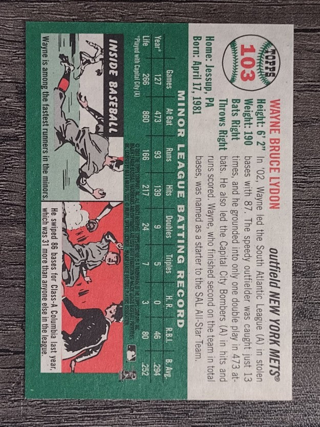 2003 Topps Heritage #103 Wayne Lydon RC