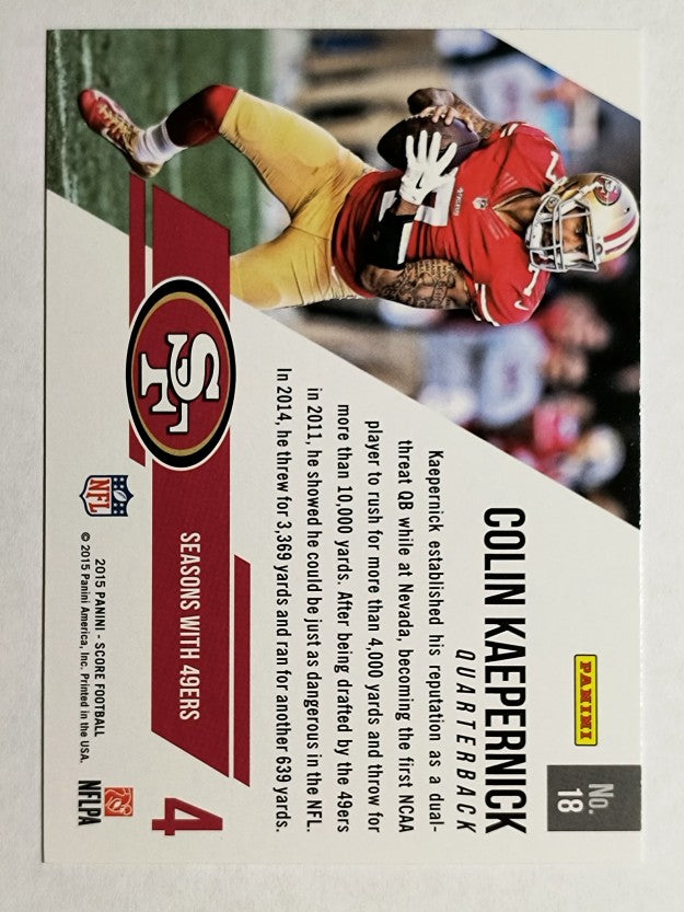 2015 Score Franchise #18 Colin Kaepernick