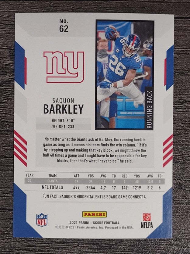 2021 Score #62 Saquon Barkley