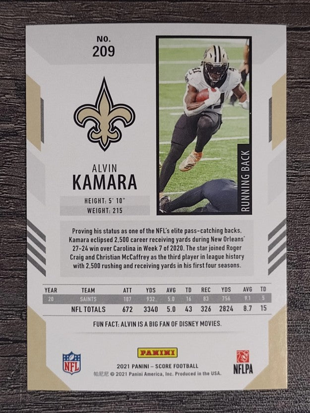 2021 Score #209 Alvin Kamara
