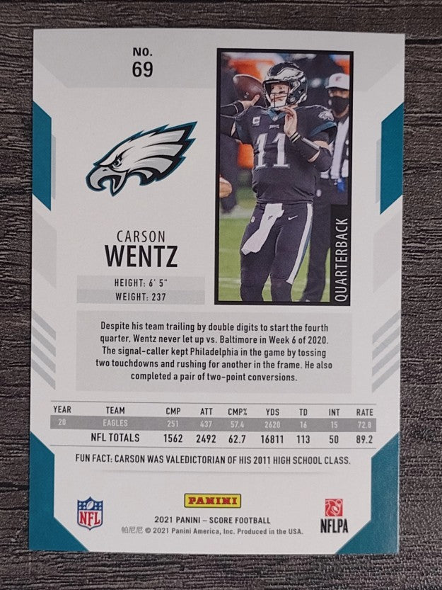 2021 Score #69 Carson Wentz