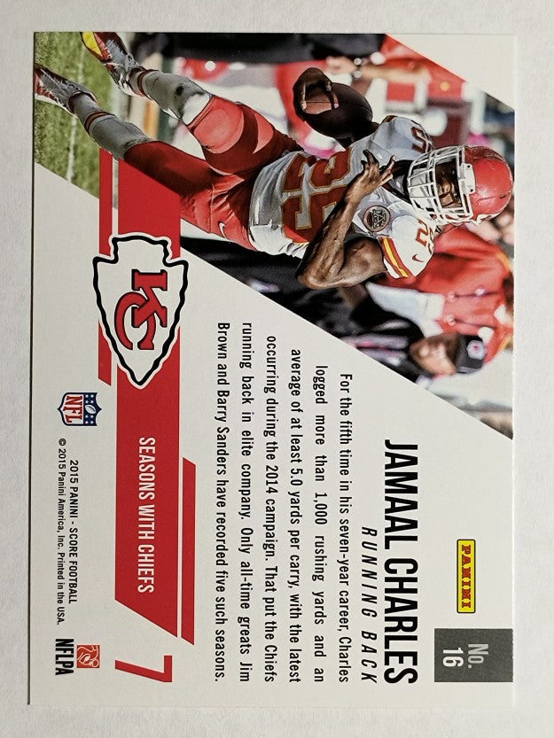 2015 Score Franchise Gold #16 Jamaal Charles