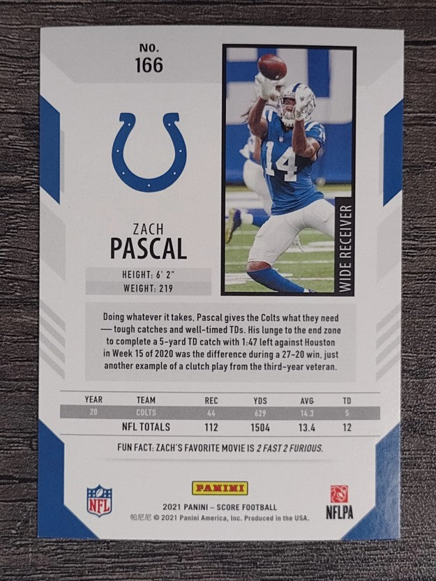 2021 Score #166 Zach Pascal