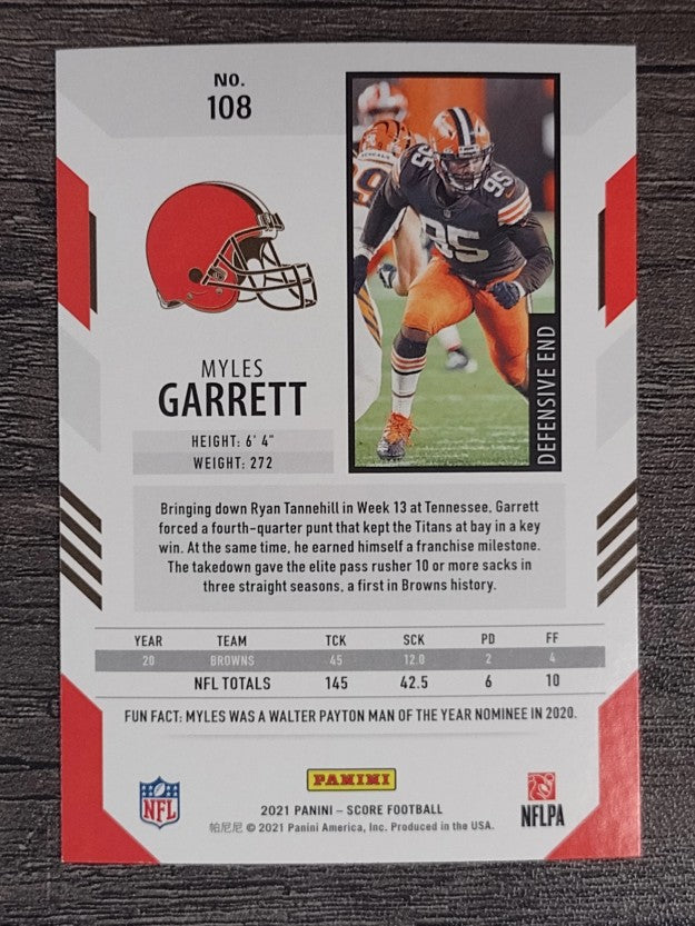 2021 Score #108 Myles Garrett