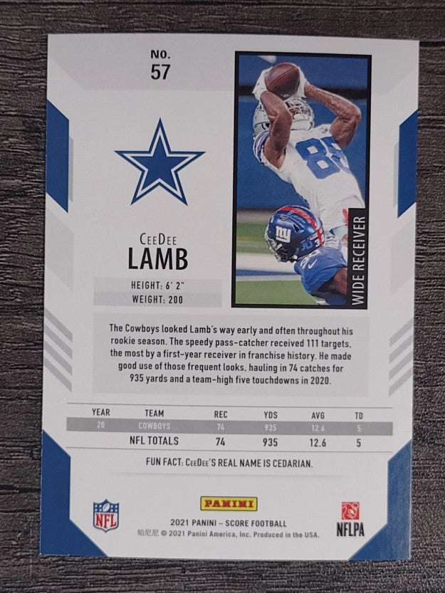 2021 Score #57 CeeDee Lamb