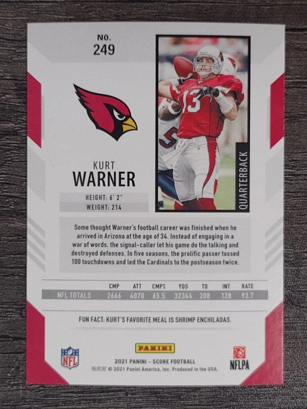 2021 Score #249 Kurt Warner