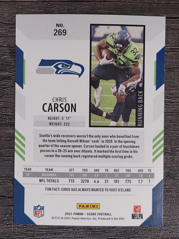 2021 Score #269 Chris Carson