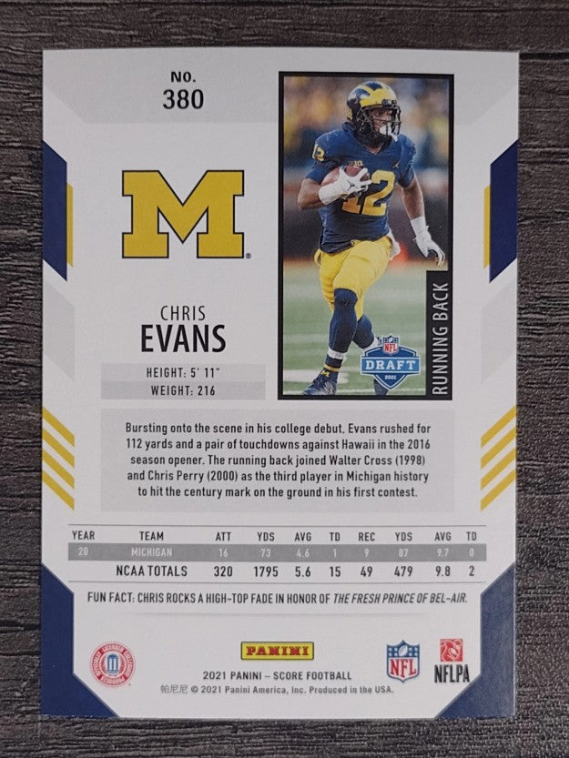 2021 Score #380 Chris Evans RC