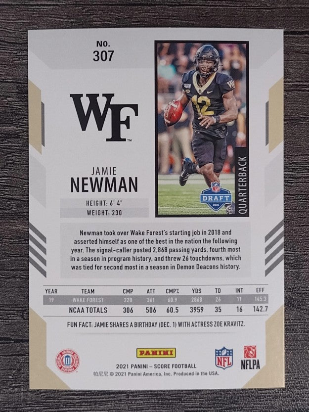 2021 Score #307 Jamie Newman RC