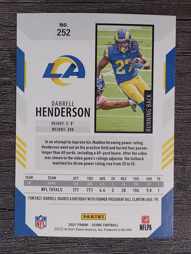 2021 Score #252 Darrell Henderson