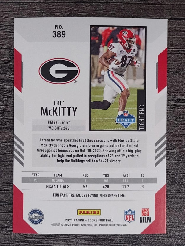 2021 Score #389 Tre' McKitty RC