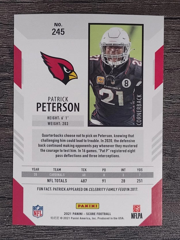 2021 Score #245 Patrick Peterson