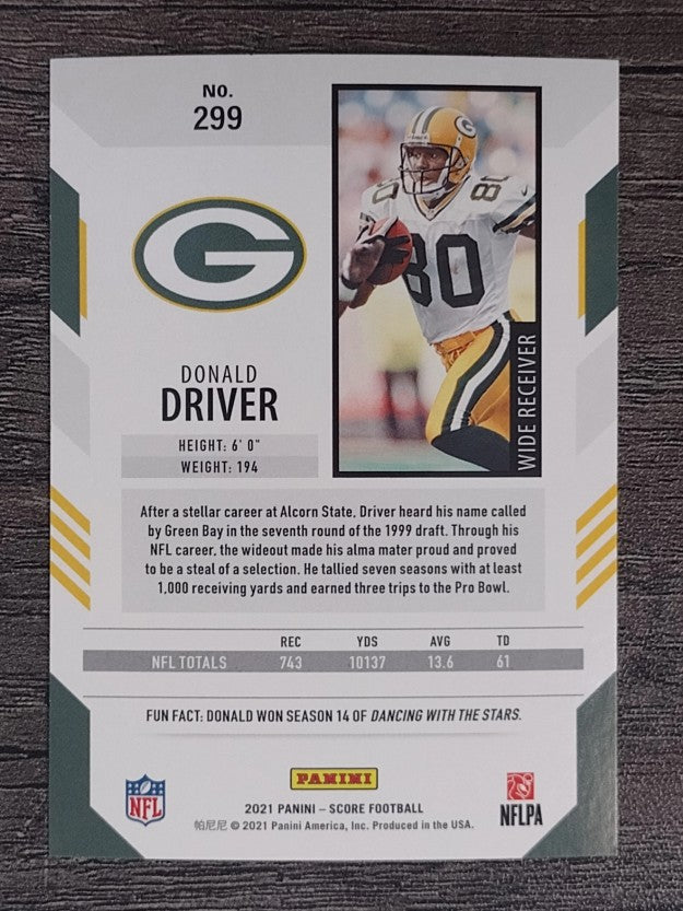 2021 Score #299 Donald Driver