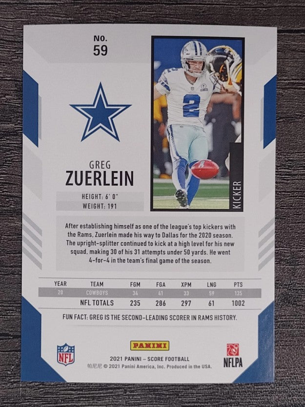 2021 Score #59 Greg Zuerlein