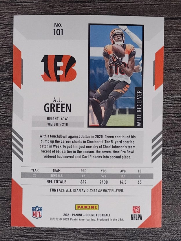 2021 Score #101 A.J. Green