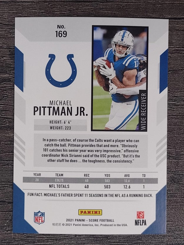 2021 Score #169 Michael Pittman Jr.