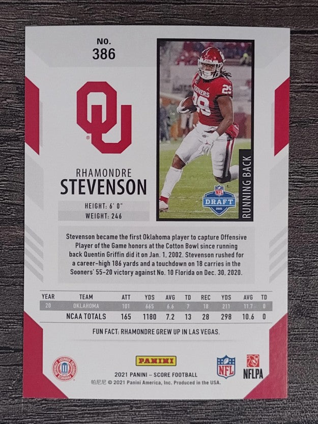 2021 Score #386 Rhamondre Stevenson RC