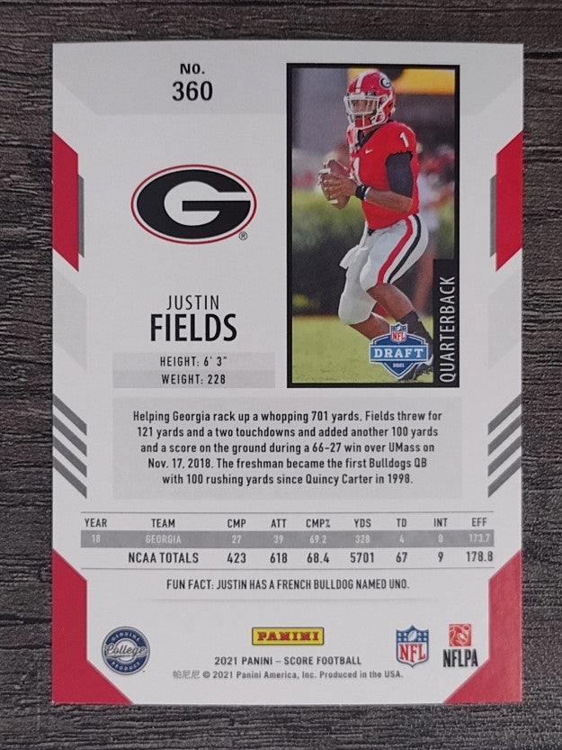 2021 Score #360 Justin Fields RC