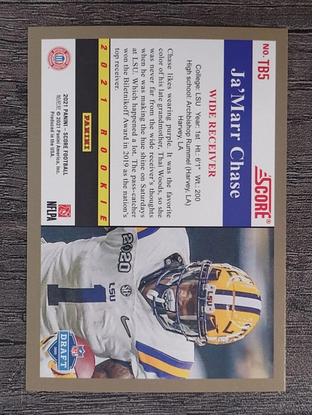 2021 Score '91 Throwback Rookies #5 Ja'Marr Chase