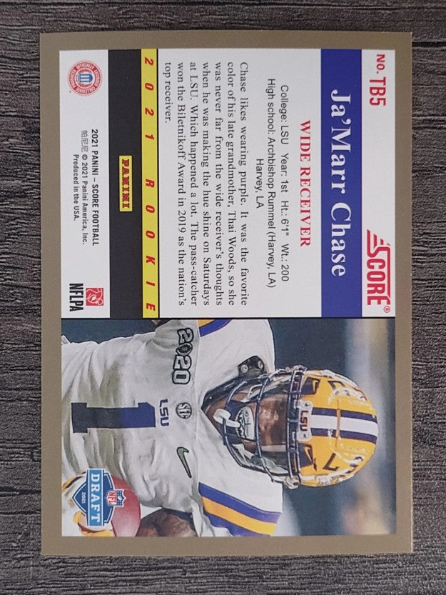2021 Score '91 Throwback Rookies #5 Ja'Marr Chase