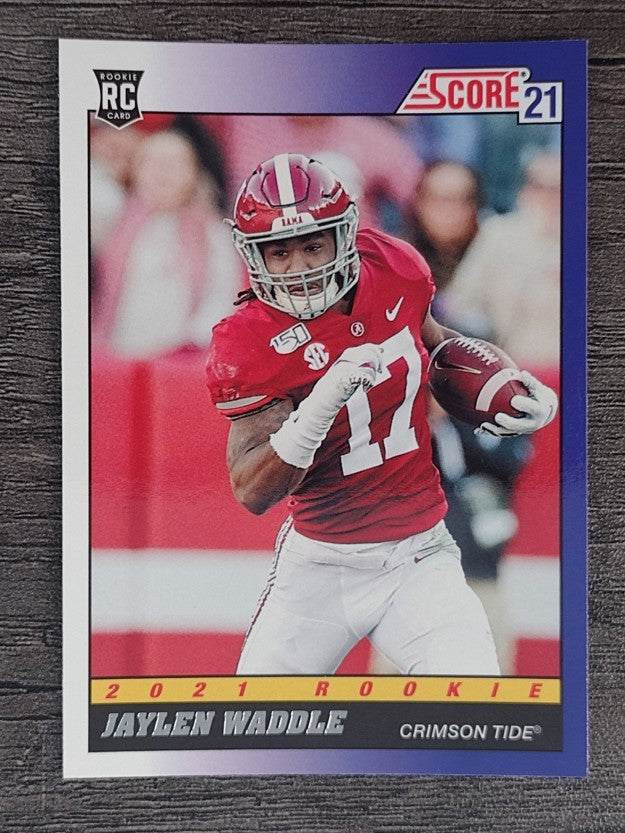 2021 Score '91 Throwback Rookies #7 Jaylen Waddle
