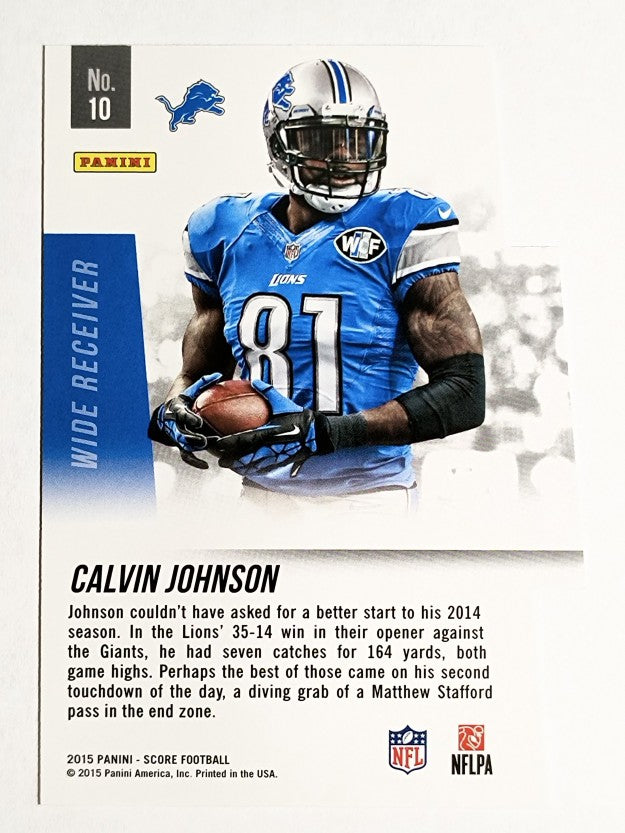 2015 Score Playmakers #10 Calvin Johnson