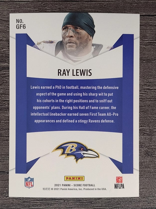 2021 Score Game Face #6 Ray Lewis
