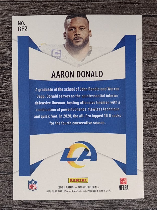 2021 Score Game Face #2 Aaron Donald