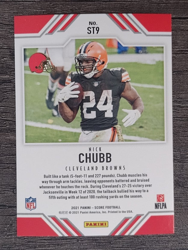 2021 Score Score Team #9 Nick Chubb
