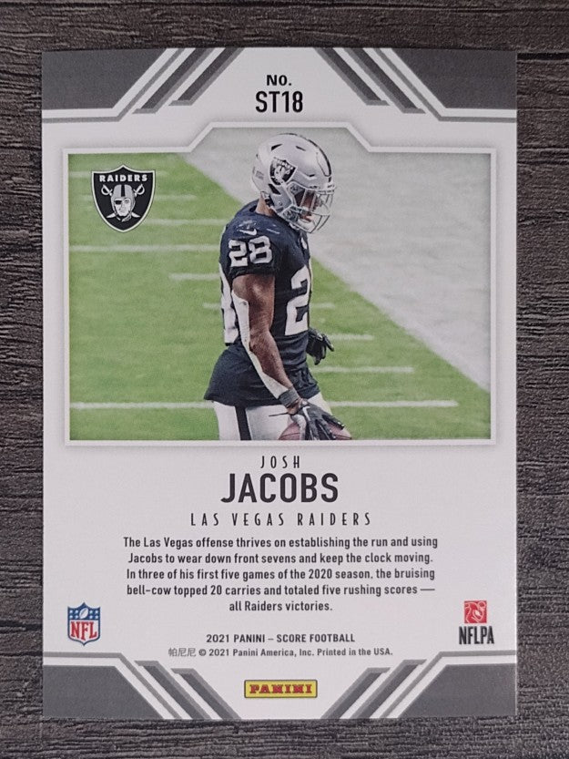 2021 Score Score Team #18 Josh Jacobs
