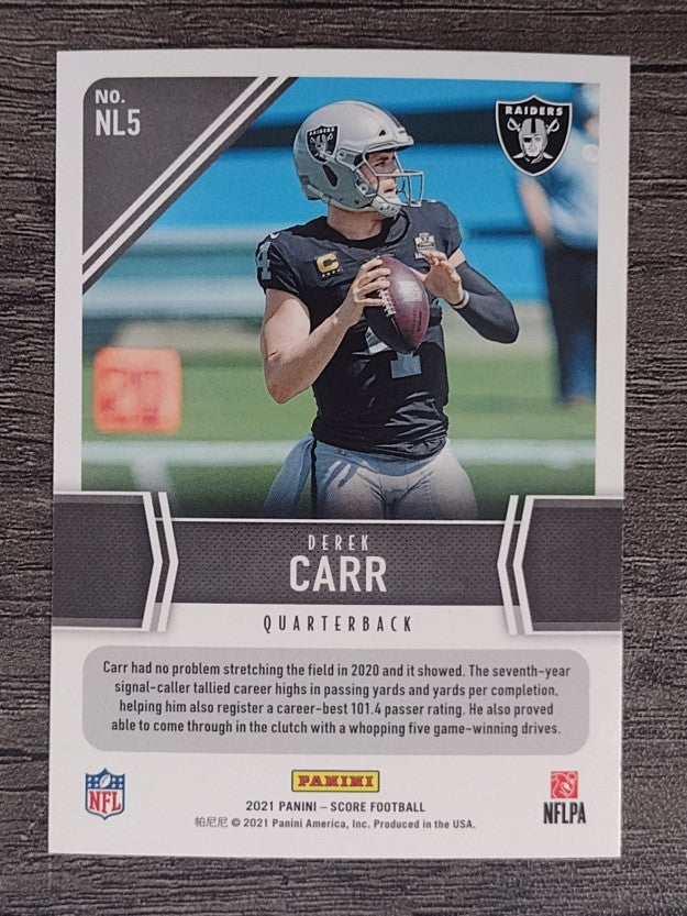 2021 Score Next Level Stats #5 Derek Carr