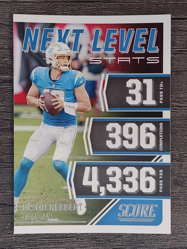 2021 Score Next Level Stats #10 Justin Herbert