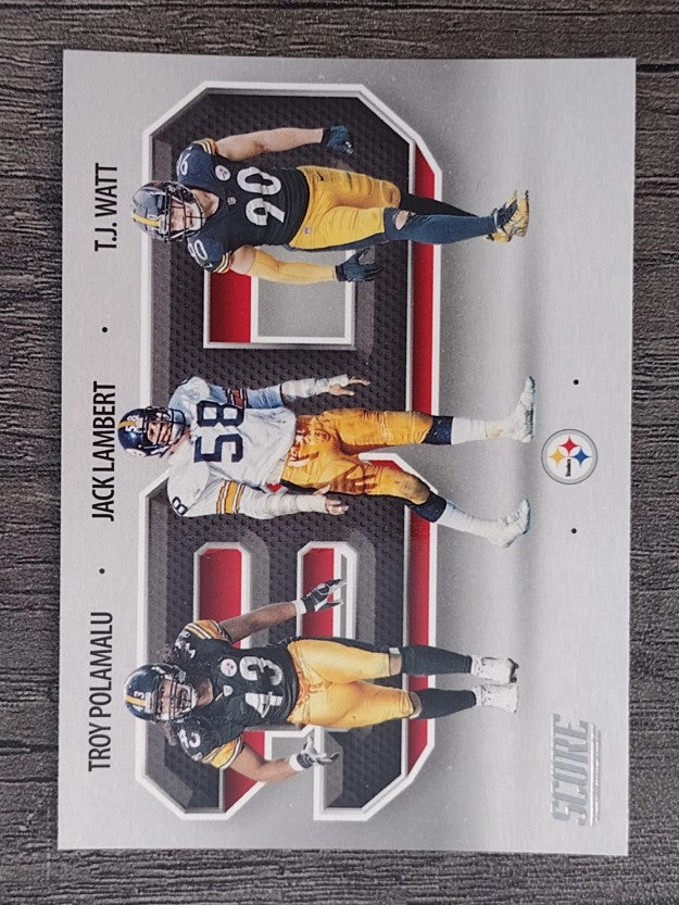 2021 Score 3D #4 Jack Lambert/T.J. Watt/Troy Polamalu