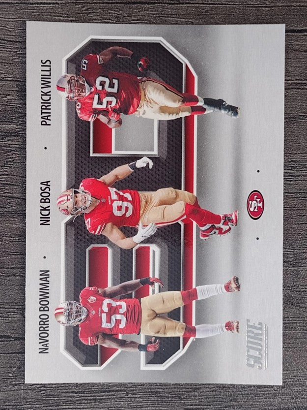 2021 Score 3D #14 Navorro Bowman/Nick Bosa/Patrick Willis