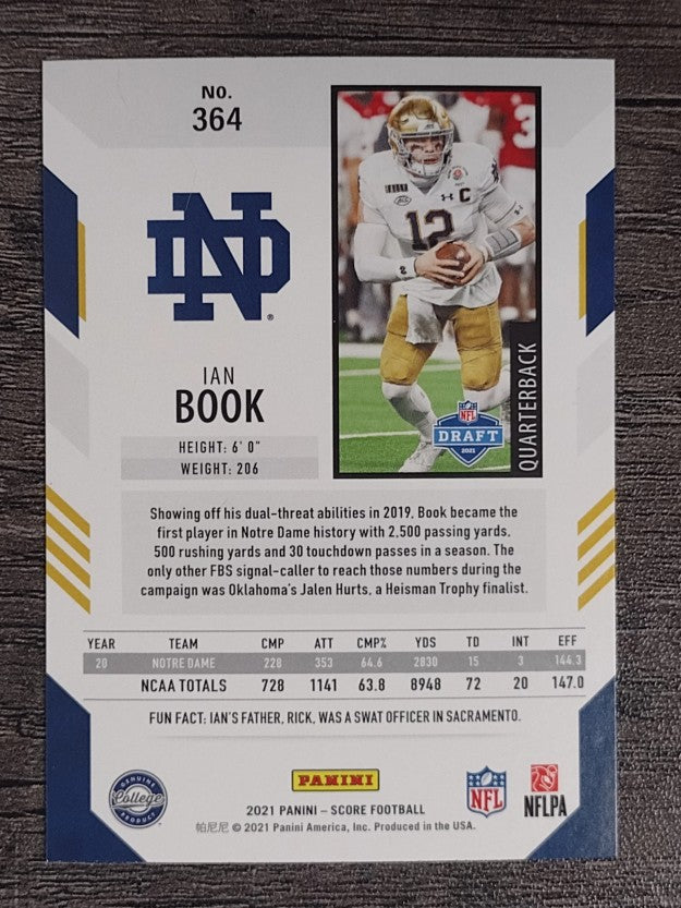 2021 Score #364 Ian Book RC