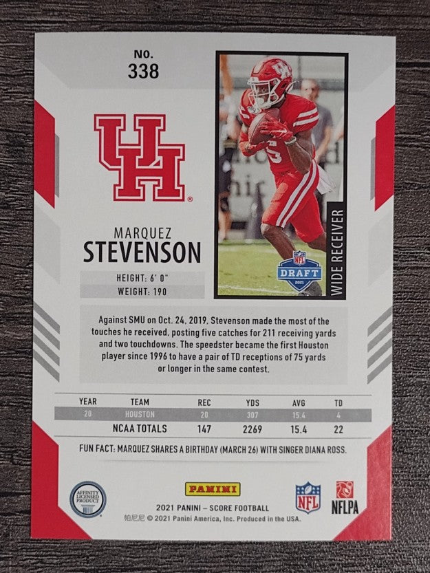 2021 Score #338 Marquez Stevenson RC