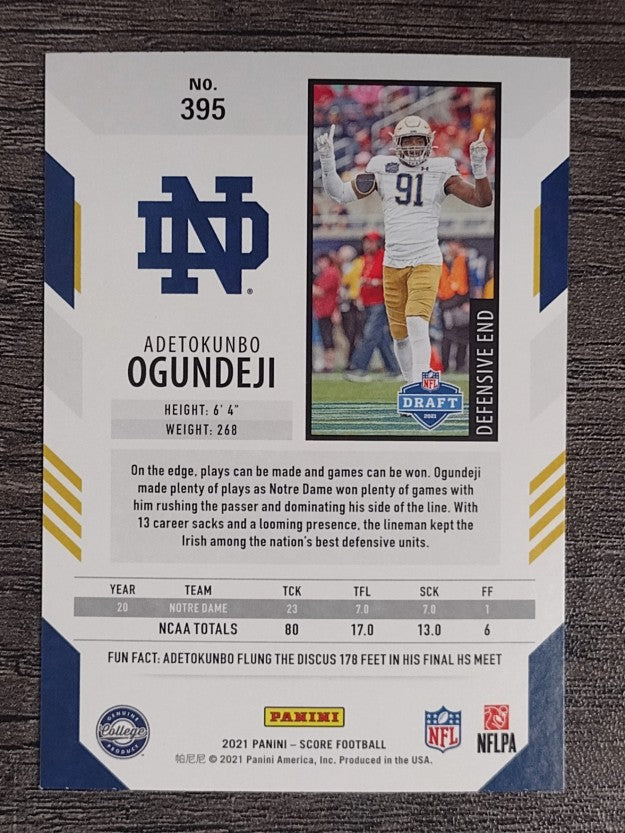 2021 Score #395 Adetokunbo Ogundeji RC