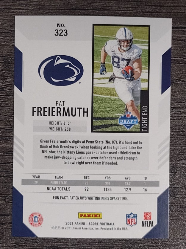 2021 Score #323 Pat Freiermuth RC