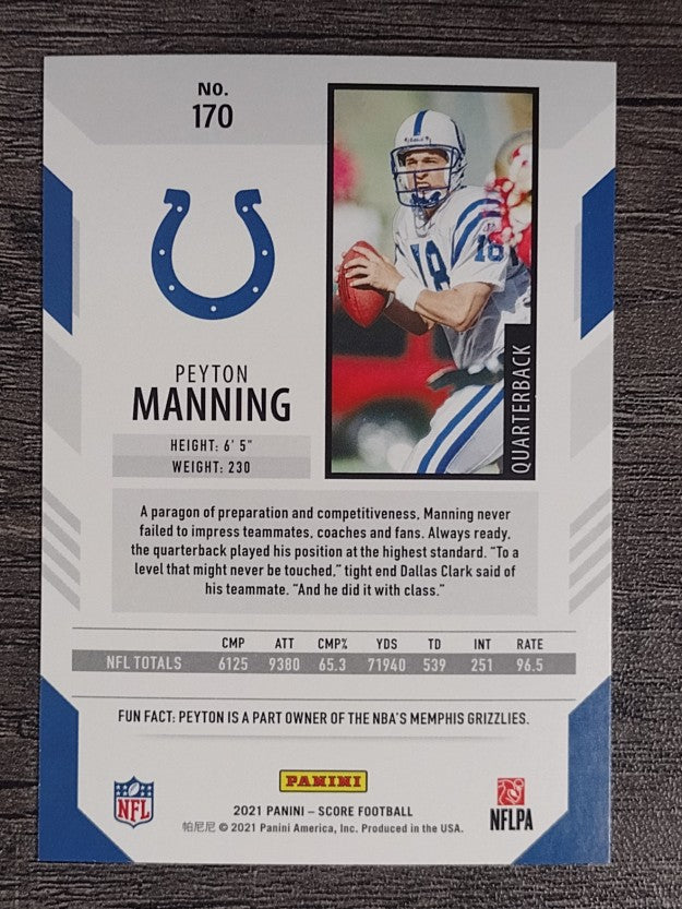 2021 Score #170 Peyton Manning