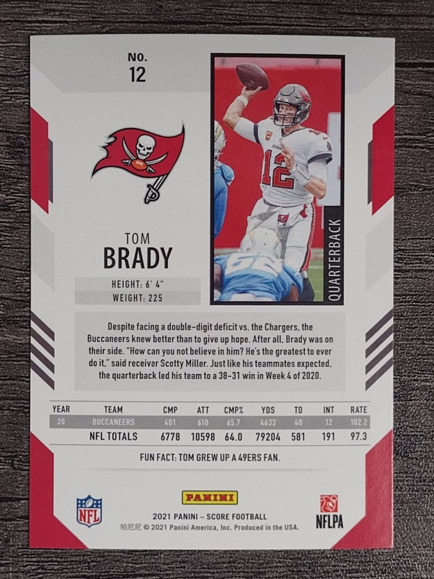 2021 Score #12 Tom Brady
