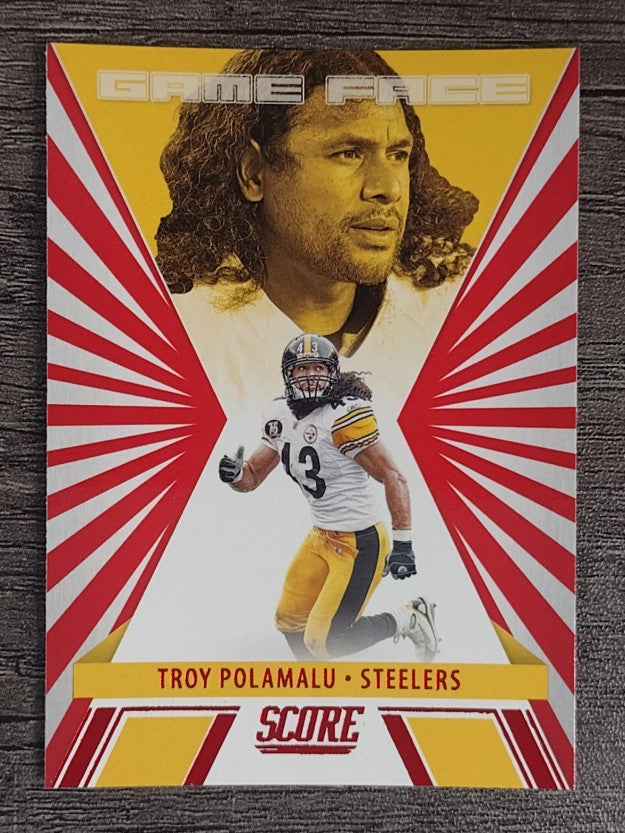 2021 Score Game Face Red #13 Troy Polamalu