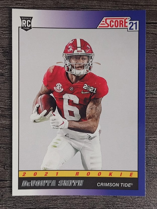 2021 Score '91 Throwback Rookies #4 DeVonta Smith