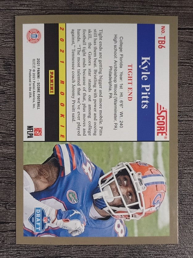 2021 Score '91 Throwback Rookies #6 Kyle Pitts