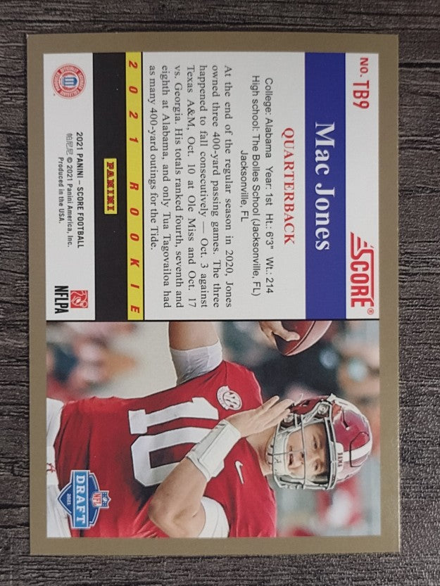 2021 Score '91 Throwback Rookies #9 Mac Jones