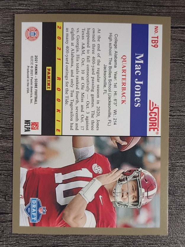 2021 Score '91 Throwback Rookies #9 Mac Jones
