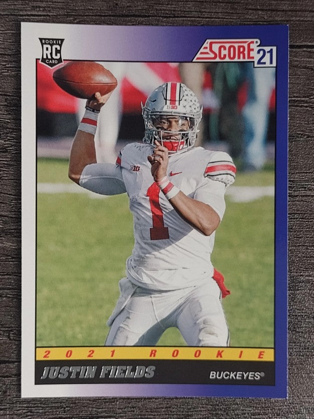 2021 Score '91 Throwback Rookies #2 Justin Fields