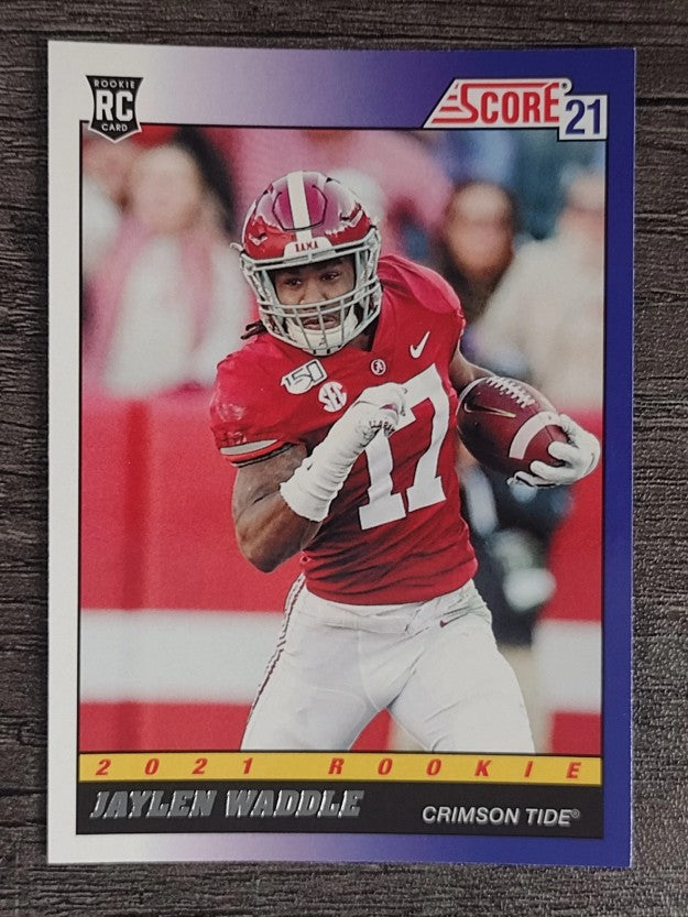 2021 Score '91 Throwback Rookies #7 Jaylen Waddle