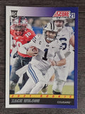 2021 Score '91 Throwback Rookies #8 Zach Wilson