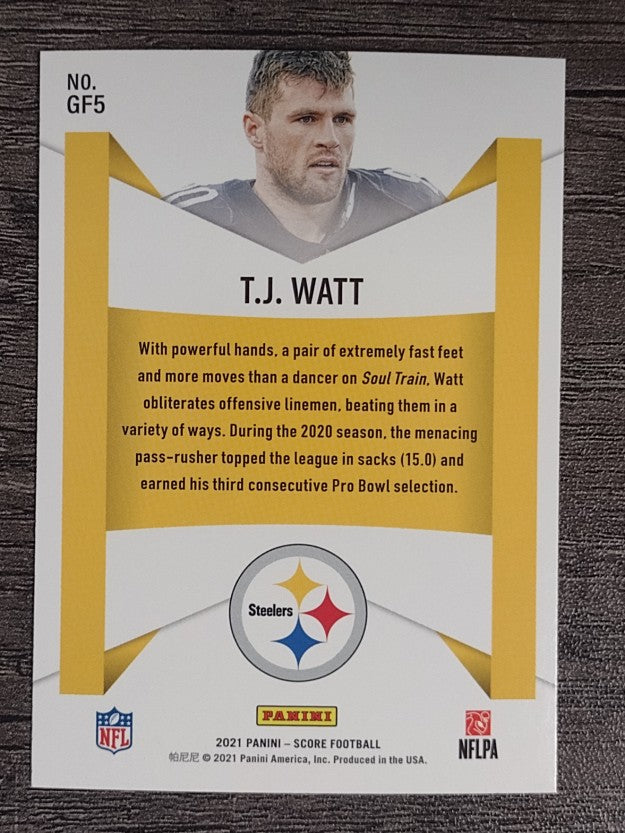 2021 Score Game Face #5 T.J. Watt
